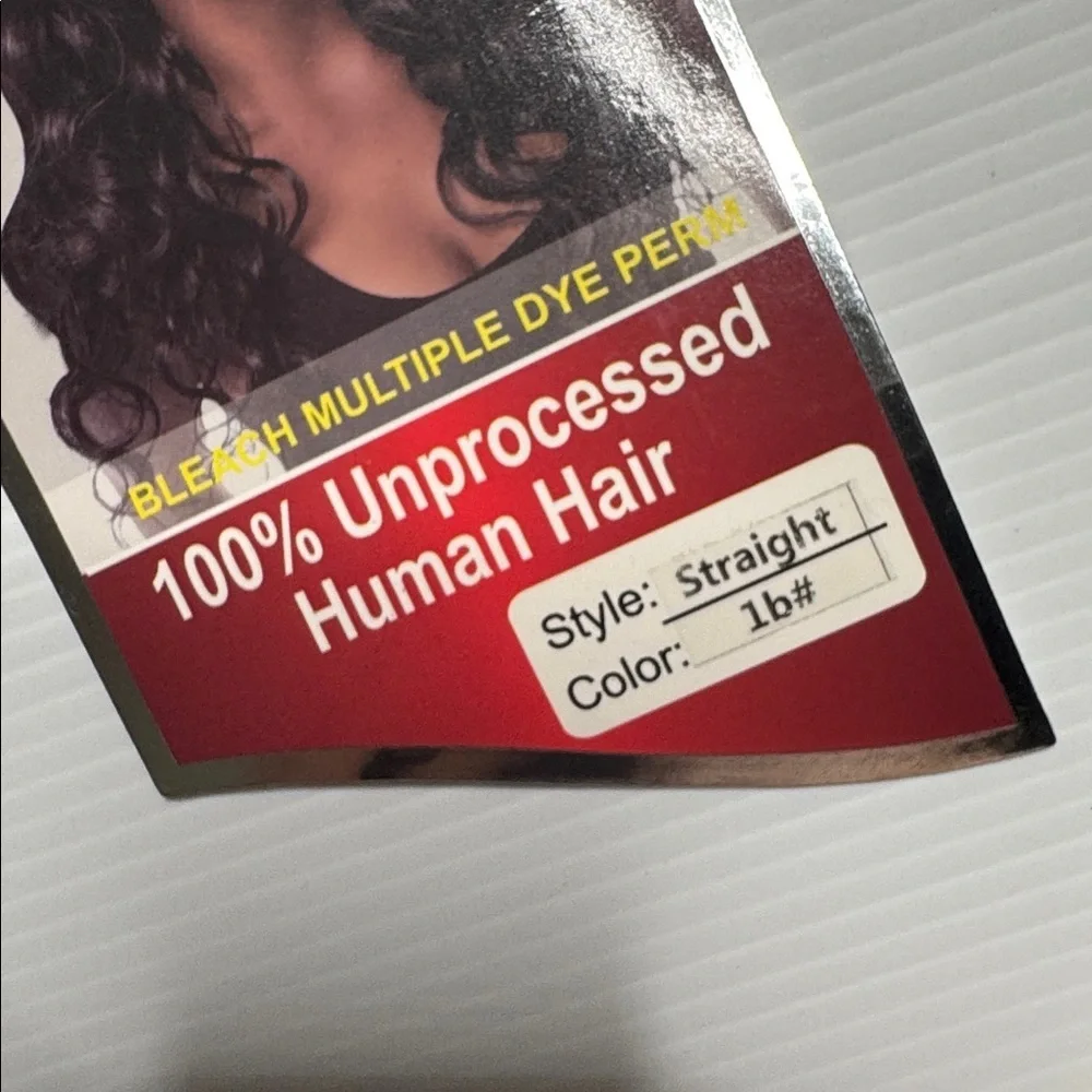 24 In 100% Unprocessed Premium Human 1 Black Hair Extension